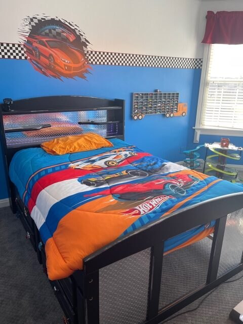 decoração de quarto hot wheels
