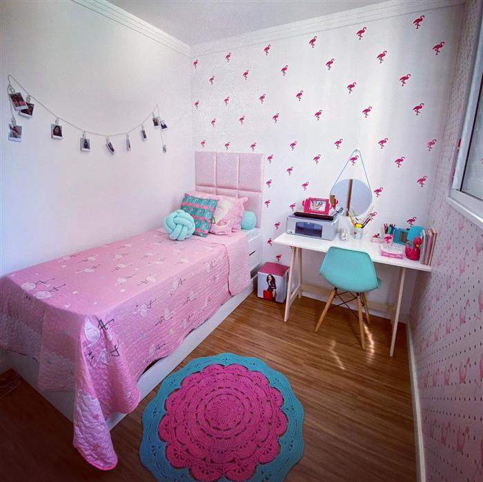 quarto de menina minimalista simples