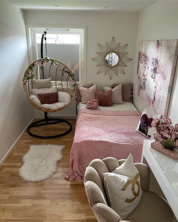 quarto de menina minimalista simples