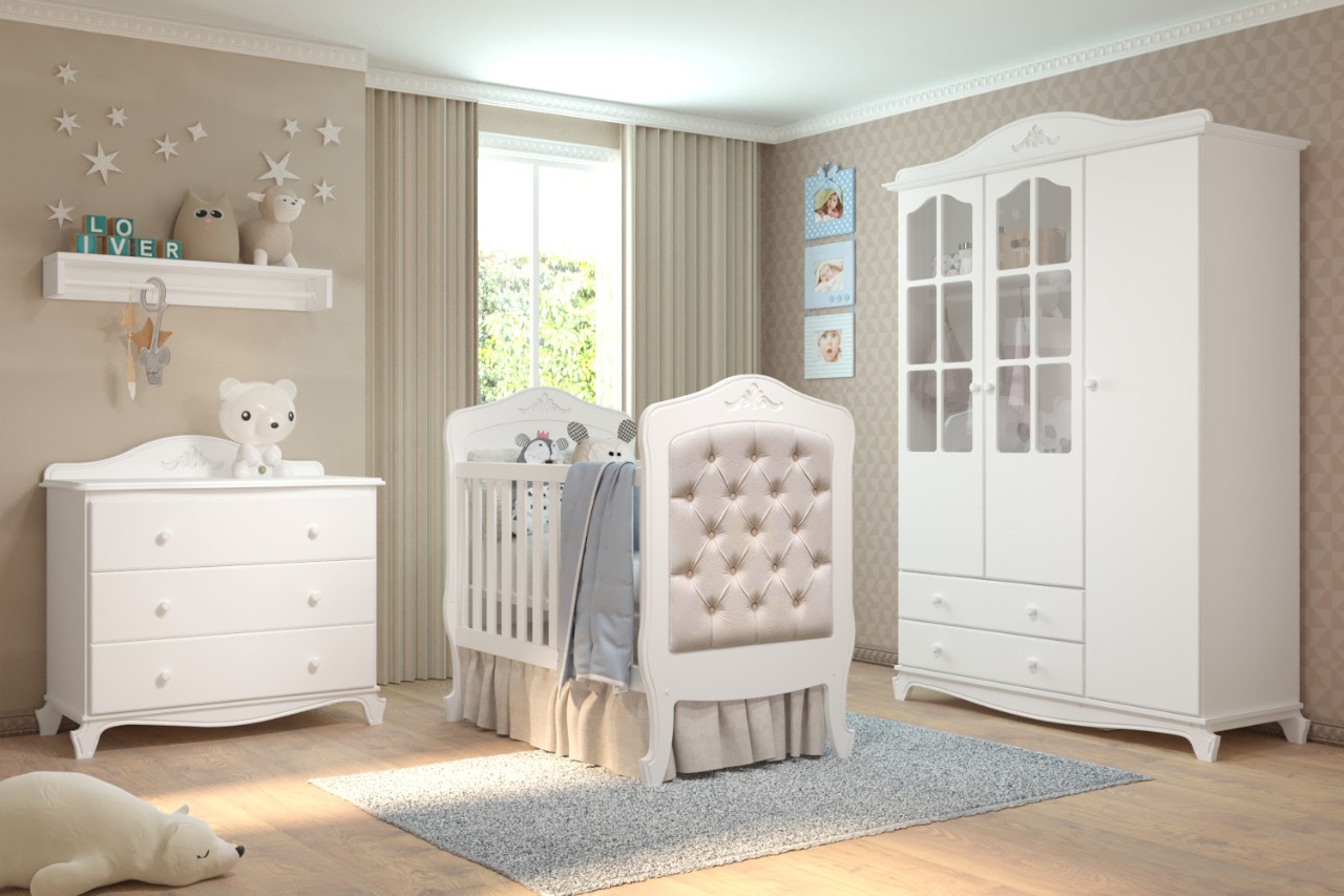 decoração de quarto recem nascido feminino