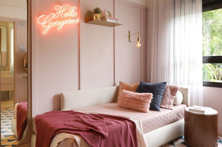 diy cabeceira paletes quarto feminino