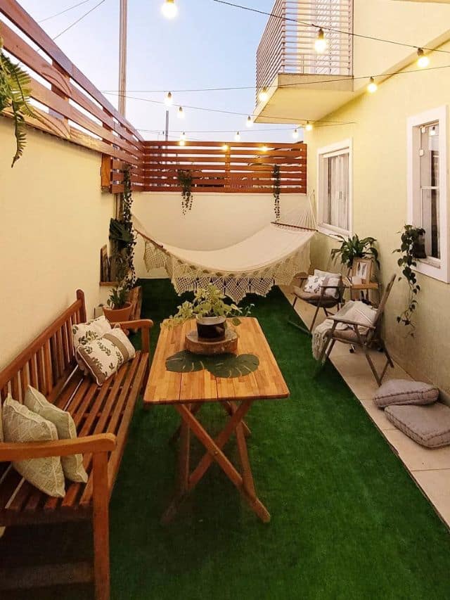 jardim pequeno e funcional
