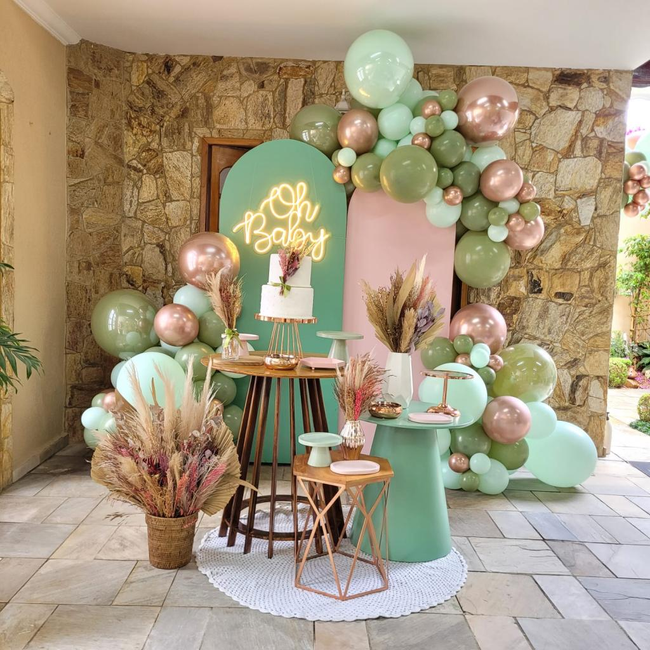 decoração chá revelação ursinho