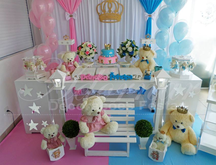 decoração chá revelação ovelhinhas