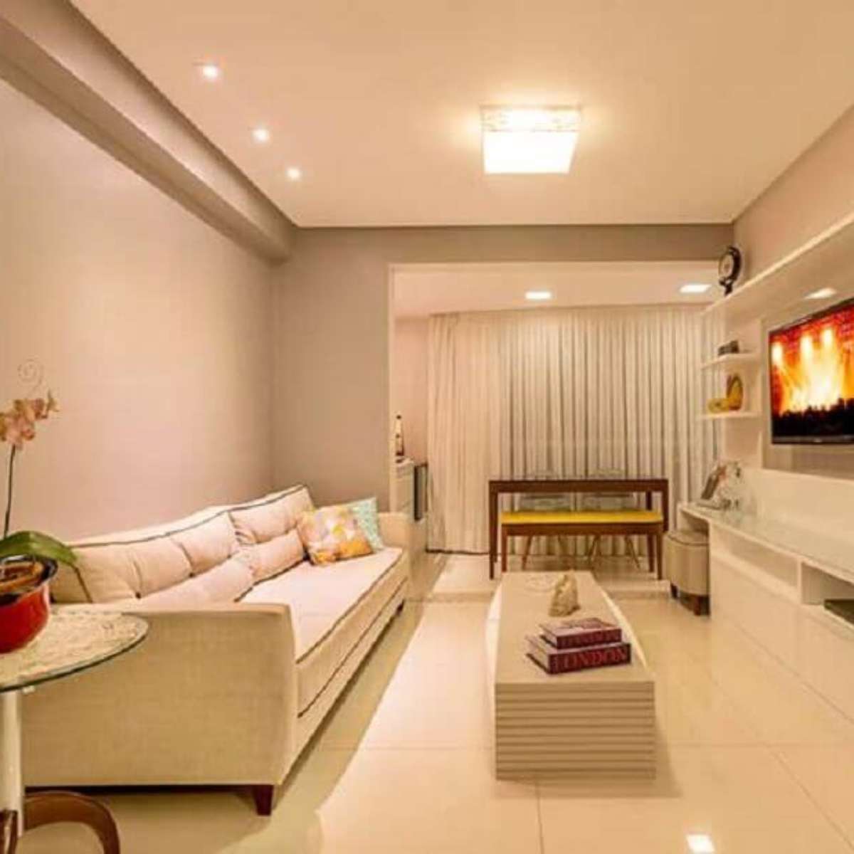 cortineiro embutido em gesso