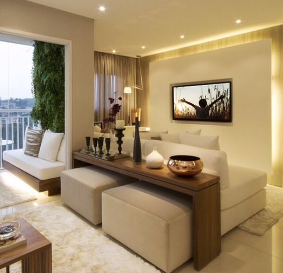 ideias de decoração com gesso na sala