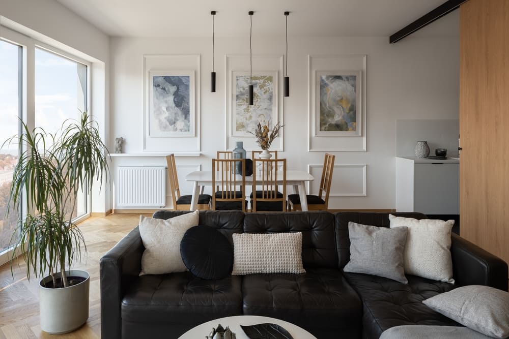 piso preto vs piso branco para sala