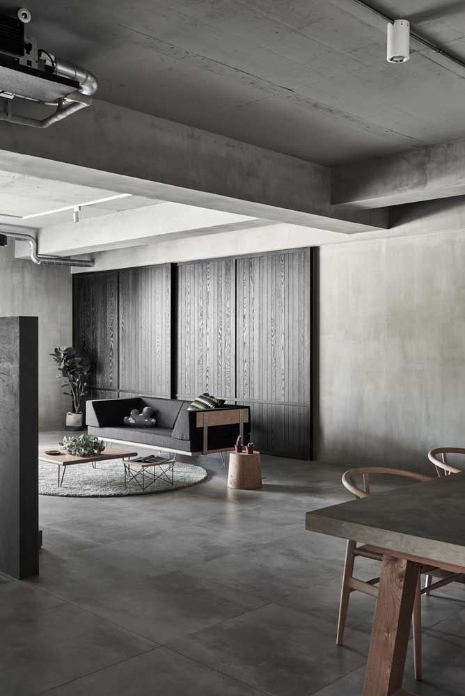 piso preto vs piso branco para sala