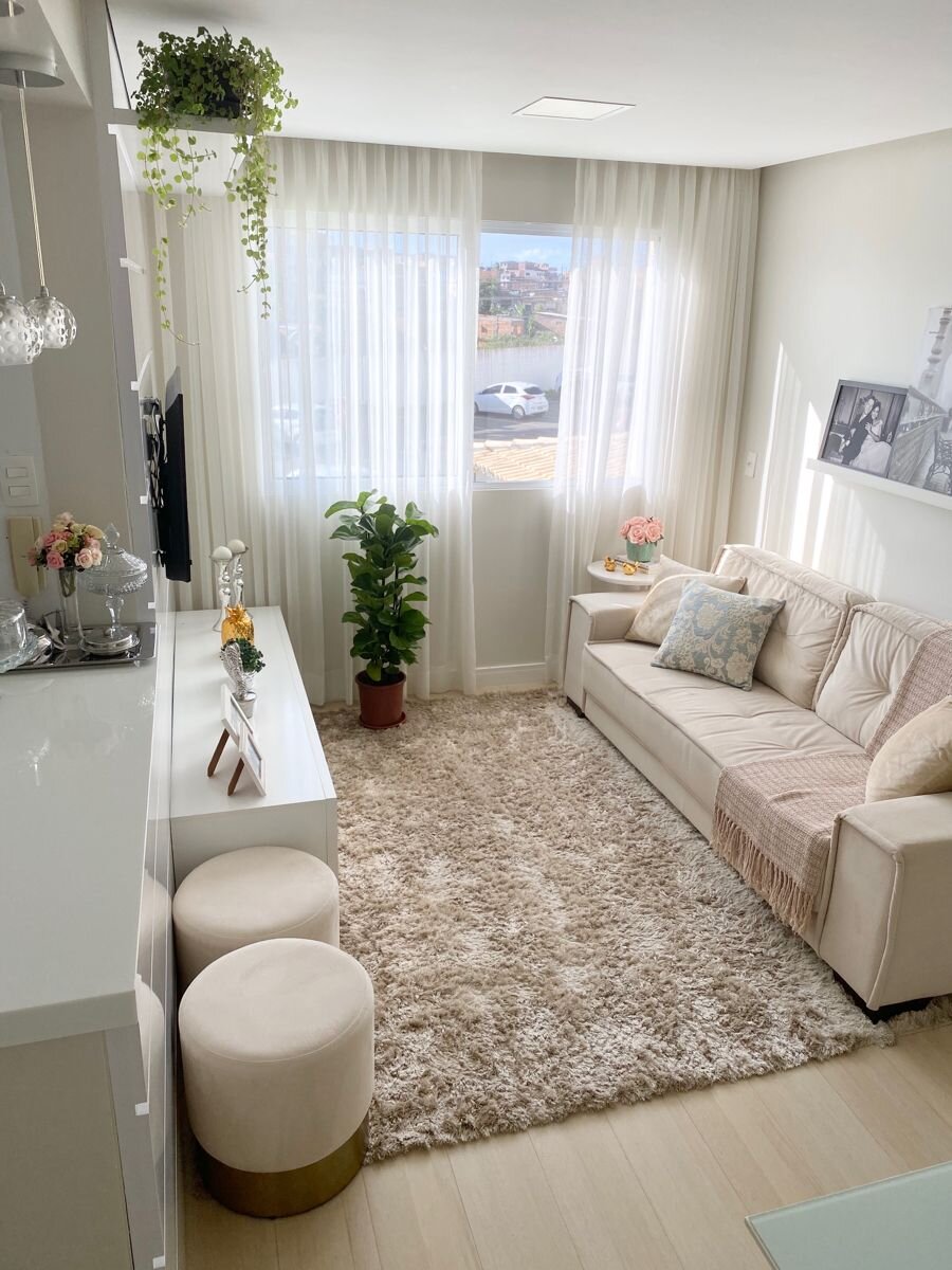 ideias decoração sala apartamento pequeno