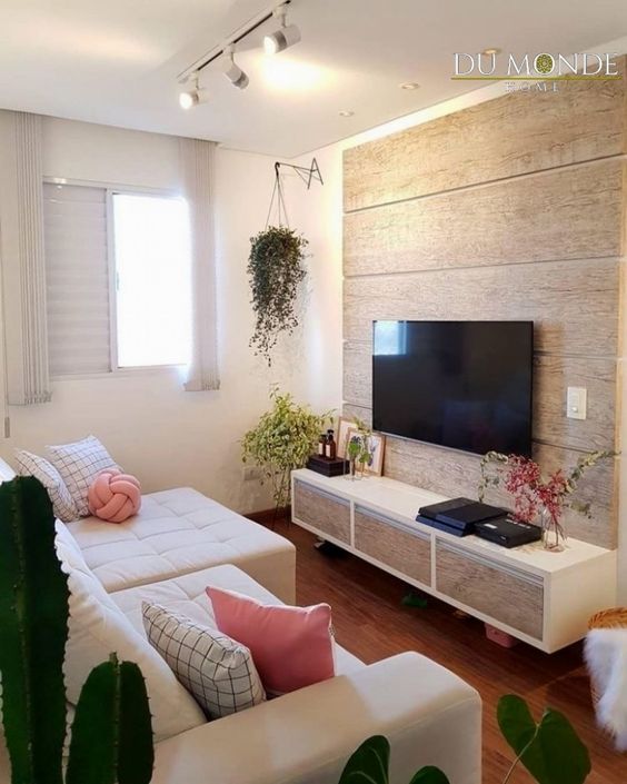decoração sala pequena barata