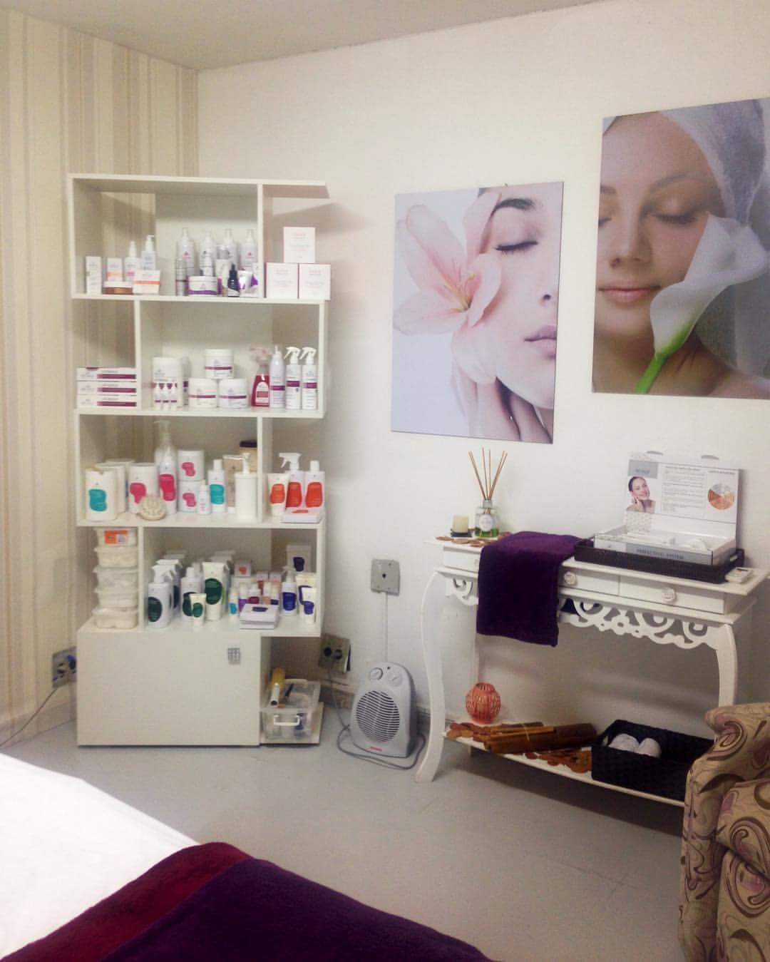 organização sala de estética pequena