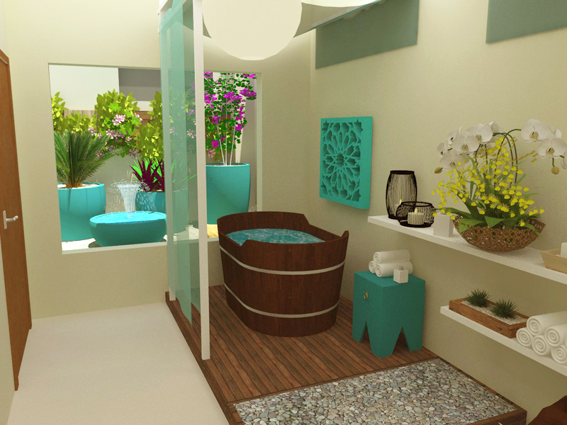 decoração clínica de estética pequena