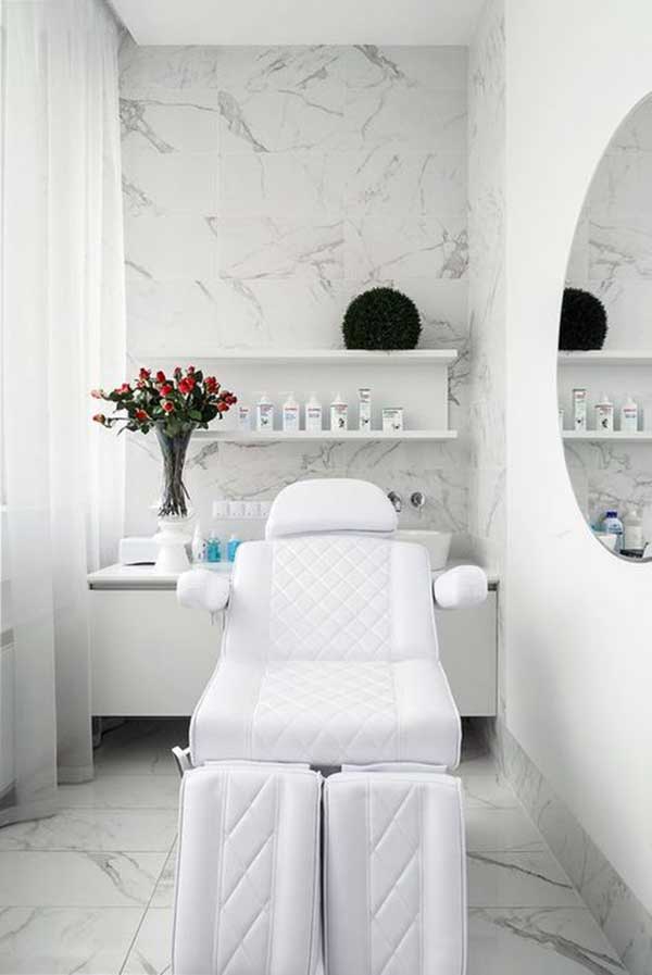 estética pequena decoração clean
