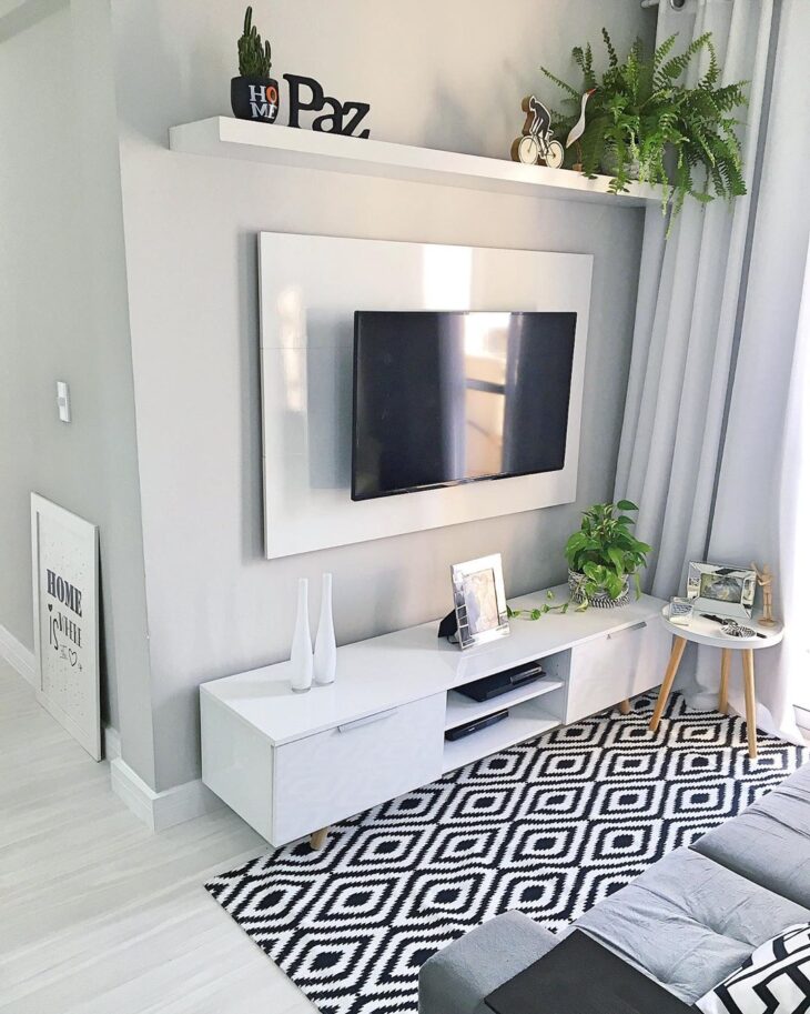 sala de estar grande decoração barata