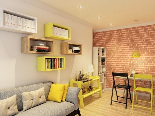 estilo minimalista sala grande