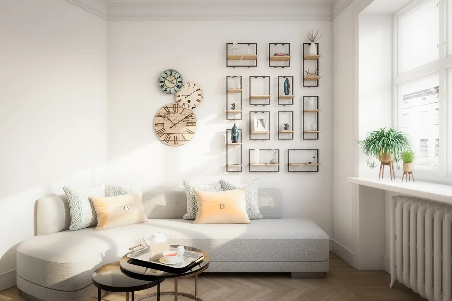 como decorar sala pequena e estreita