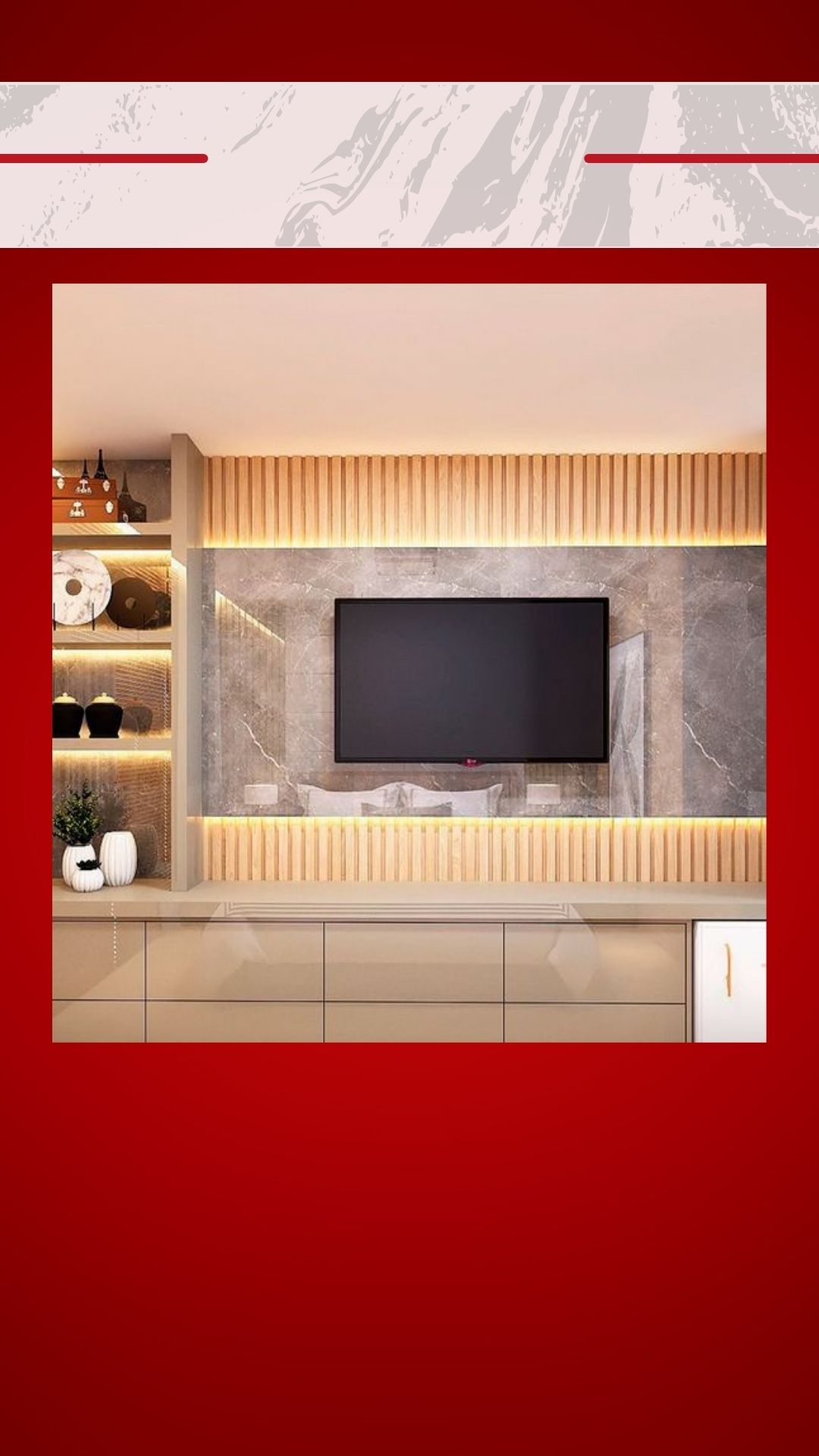 custo médio para decorar parede de tv