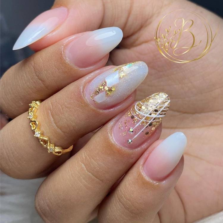 unhas decoradas réveillon