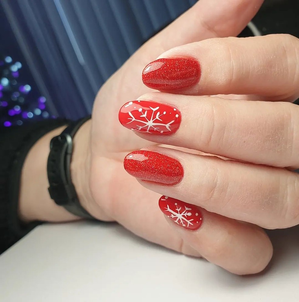ideias de unhas para o natal 2026