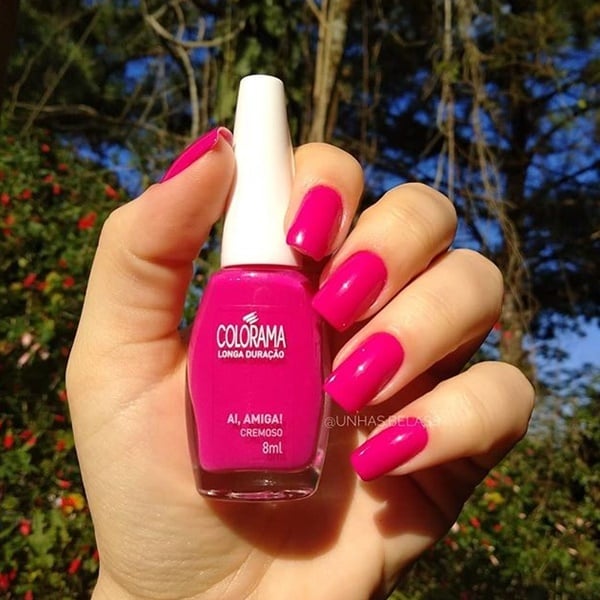 ideias unhas gel rosa 2026