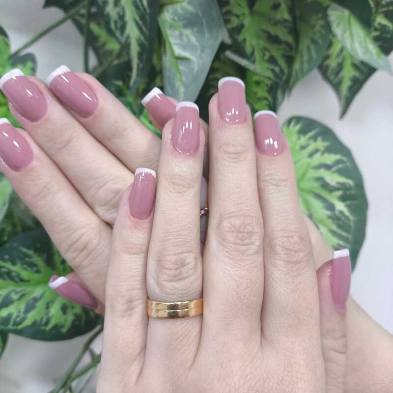 unha de fibra de vidro com glitter