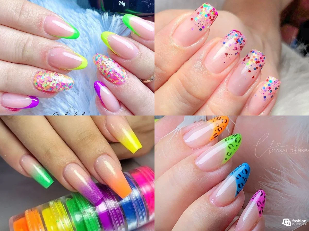 unhas máscara carnaval