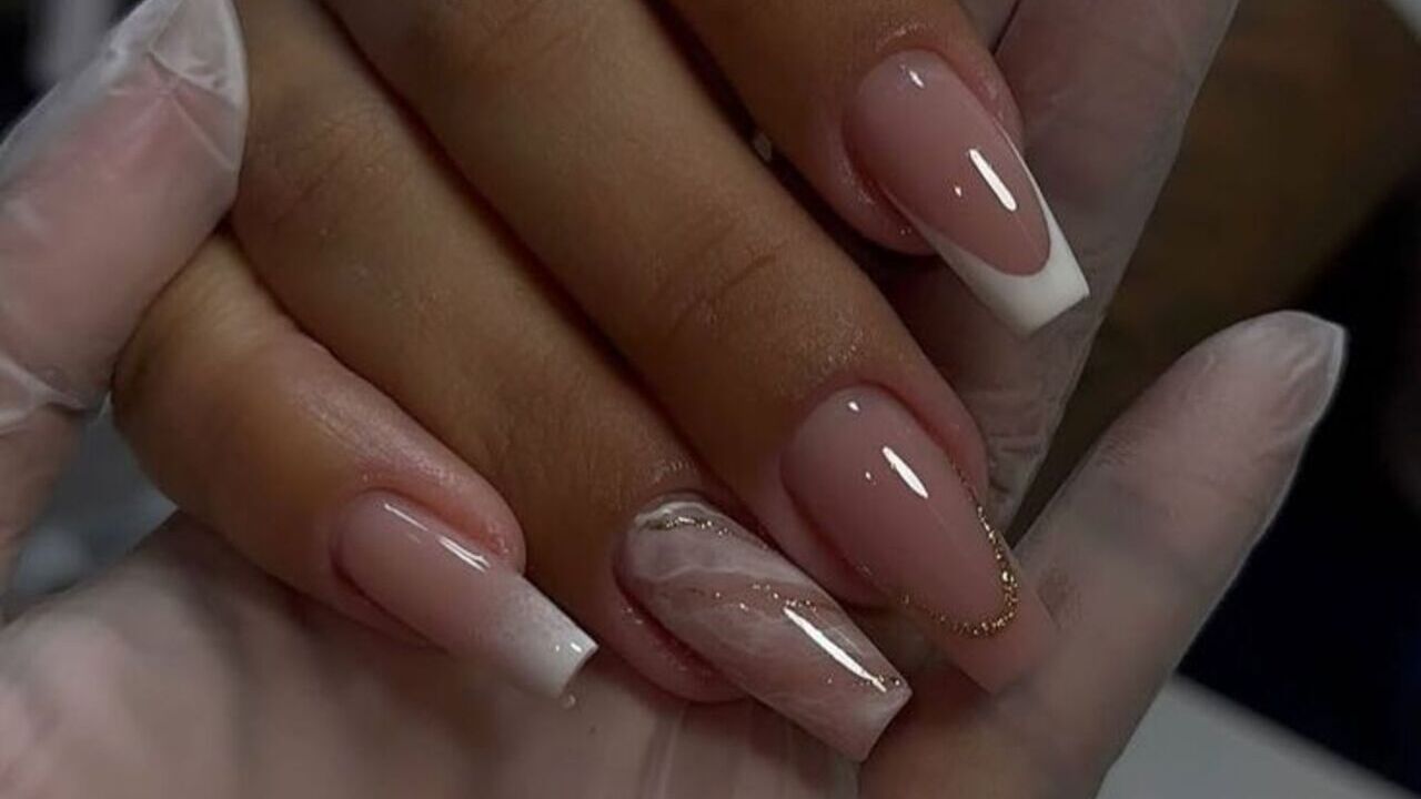 decoração de unhas quadradas
