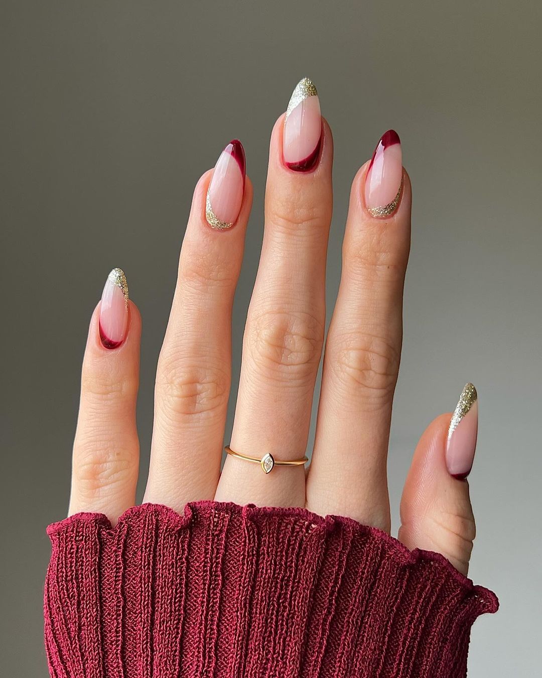 Unhas vermelhas elegantes