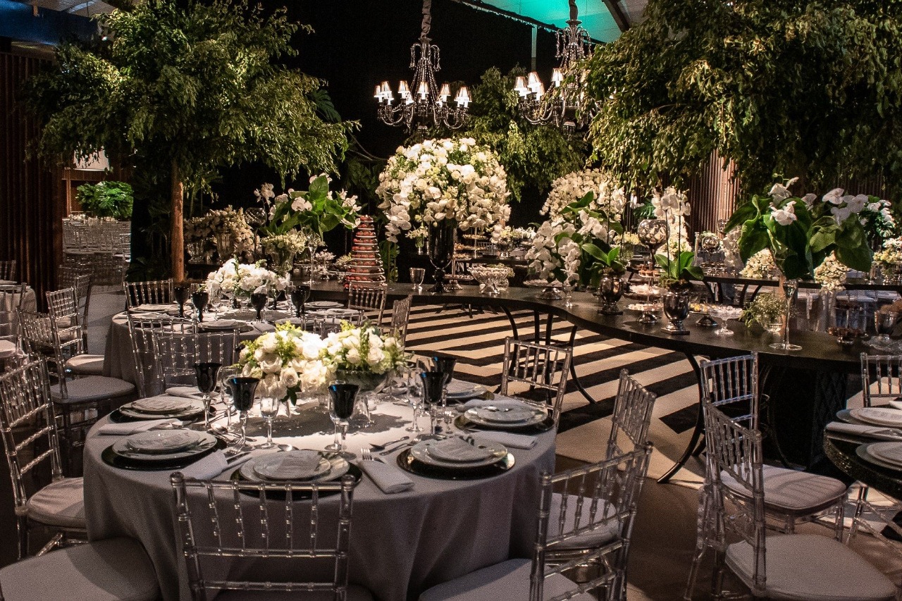 decoração de casamento com verde