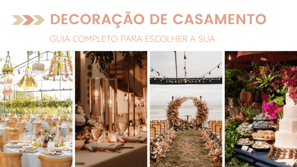 ideias de decoração para casamento