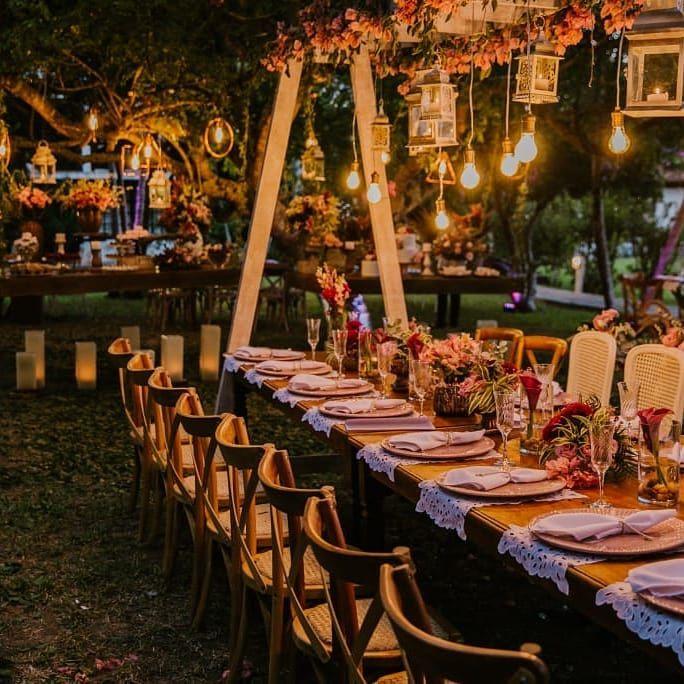 decoração de casamento rústico