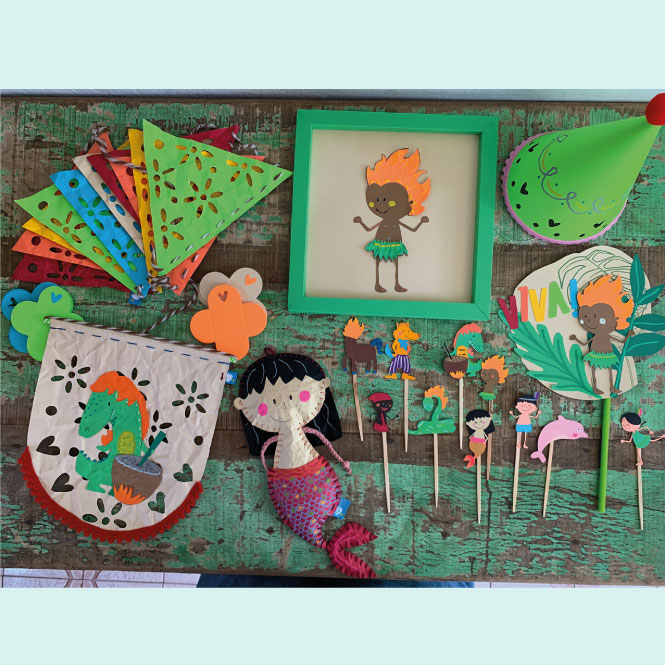 como fazer painel de folclore brasileiro