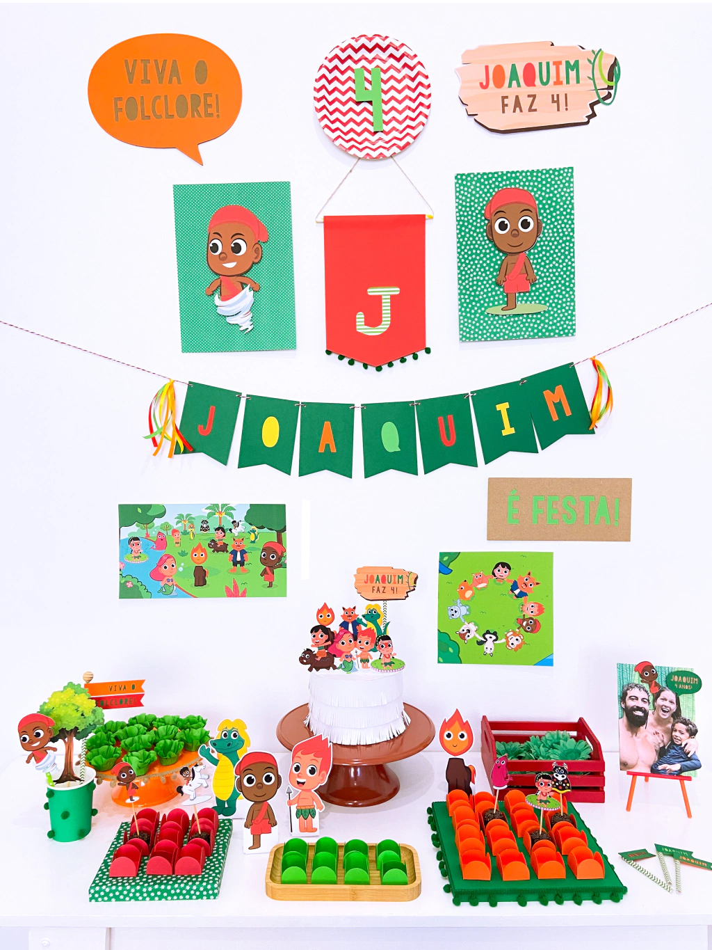 decoração do folclore