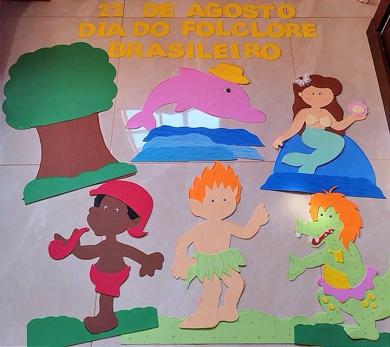 decoração do folclore