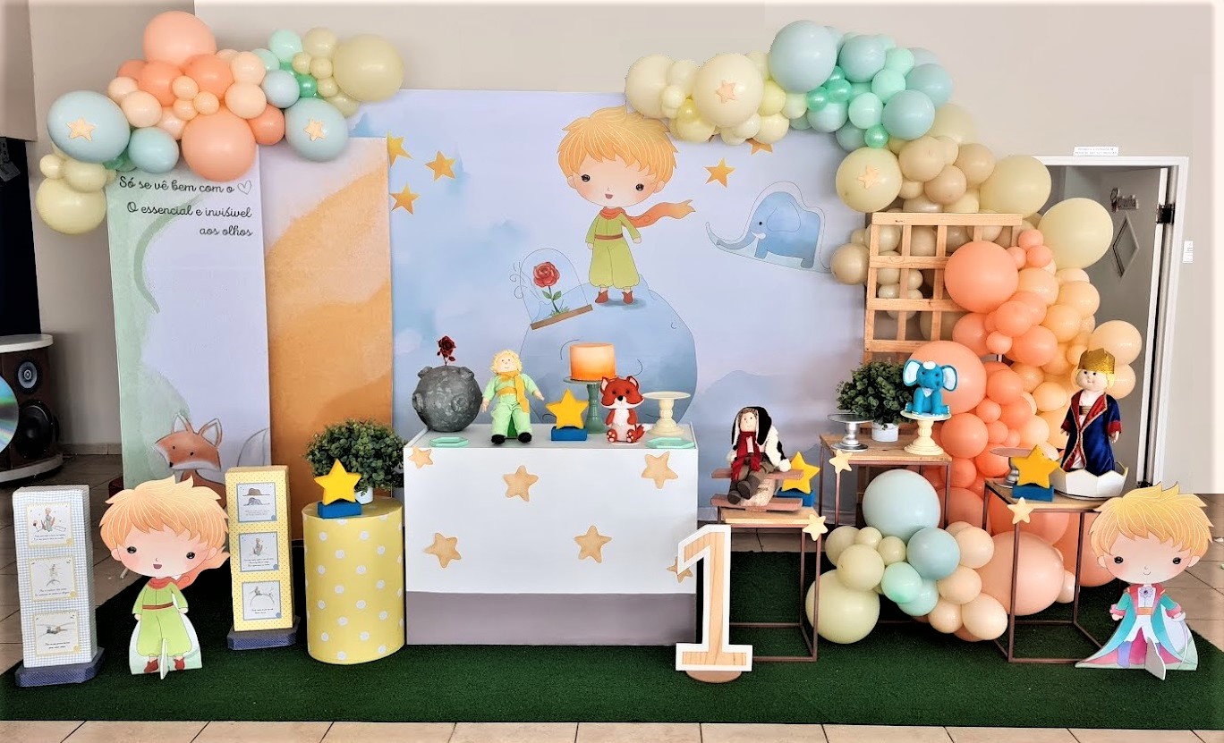 decoração pequeno príncipe vs decoração aviador