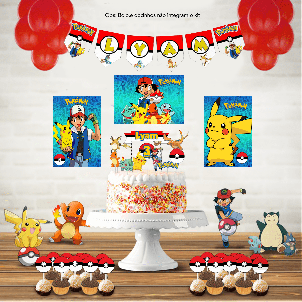 decoração pokemon para quarto gamer