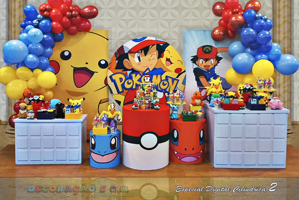 decoração pokemon festa infantil