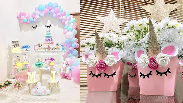 ideias criativas decoração unicórnio infantil