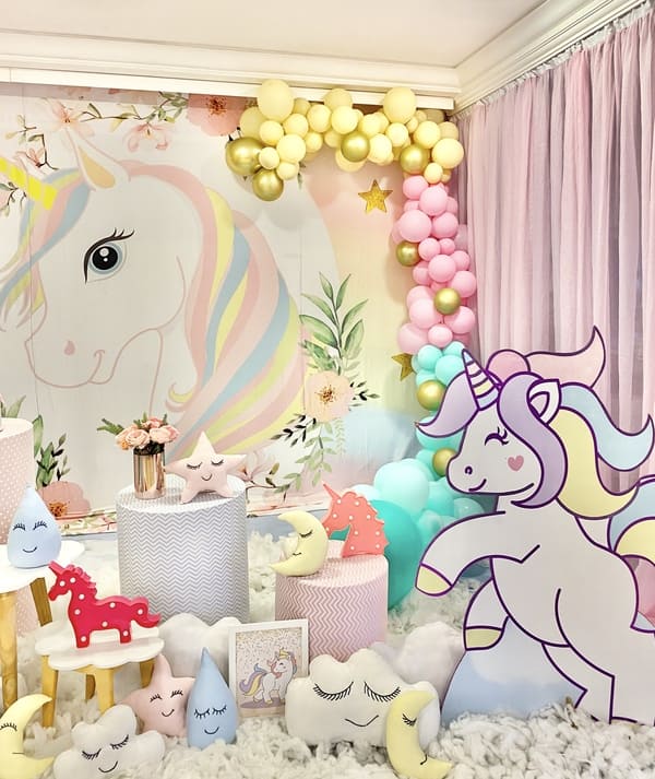 decoração unicórnio infantil barata e bonita