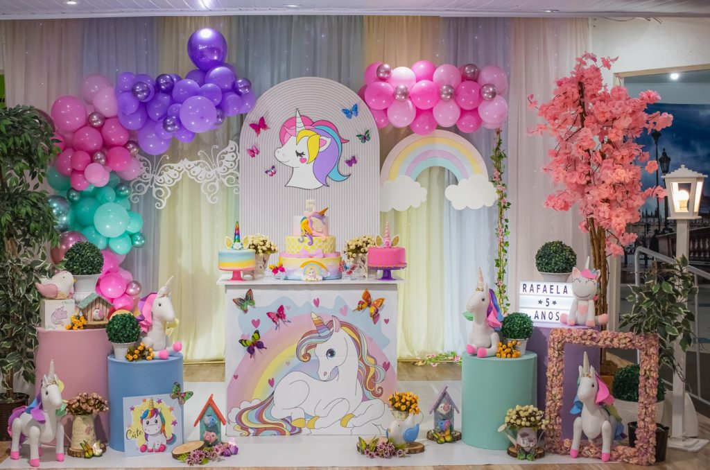 decoração do unicórnio infantil