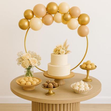 como fazer arco redondo de balões para aniversário infantil