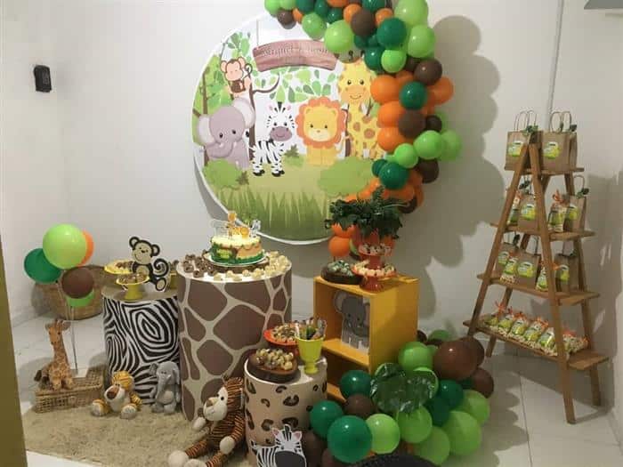 decoração em arco redondo