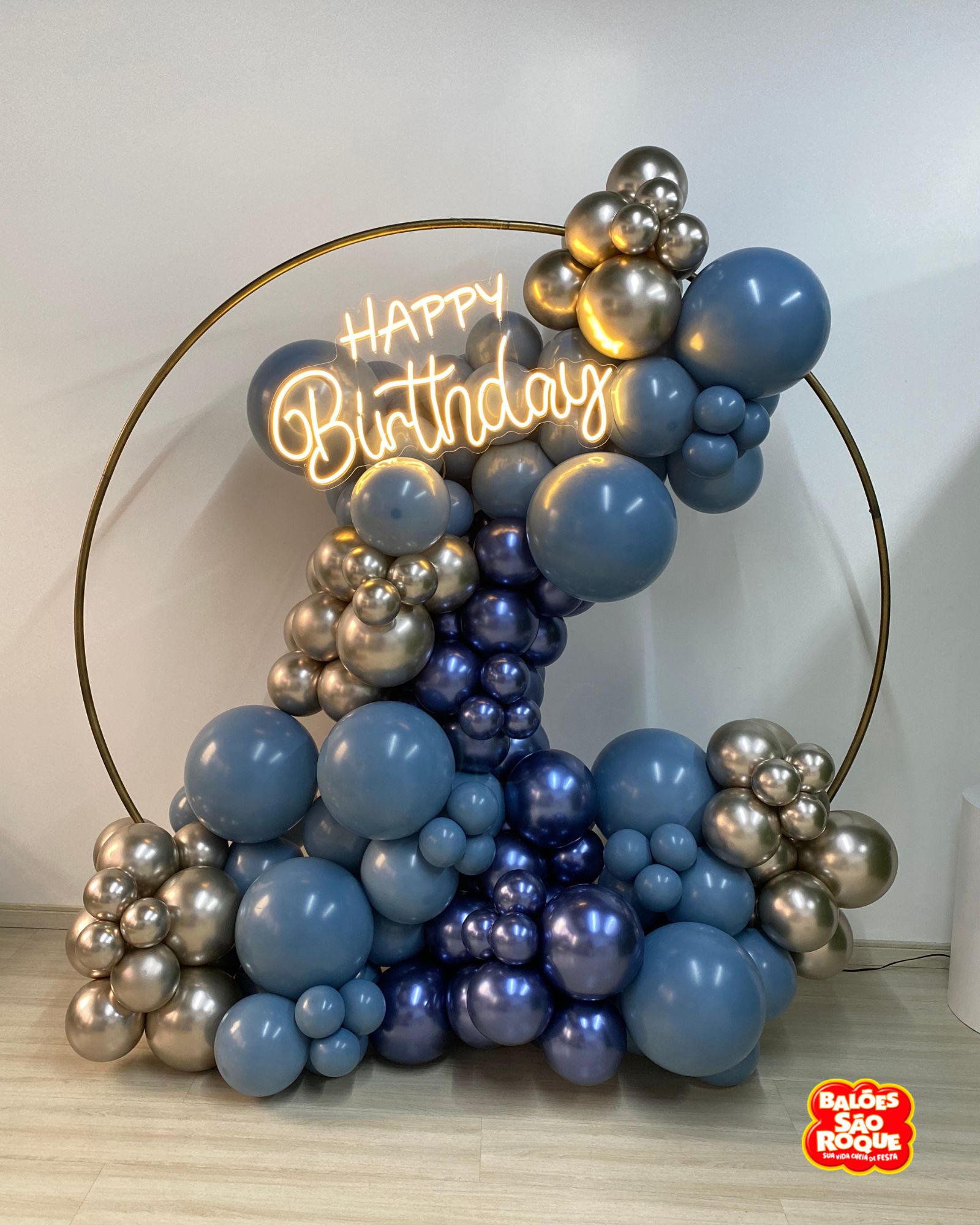 decoração em arco redondo