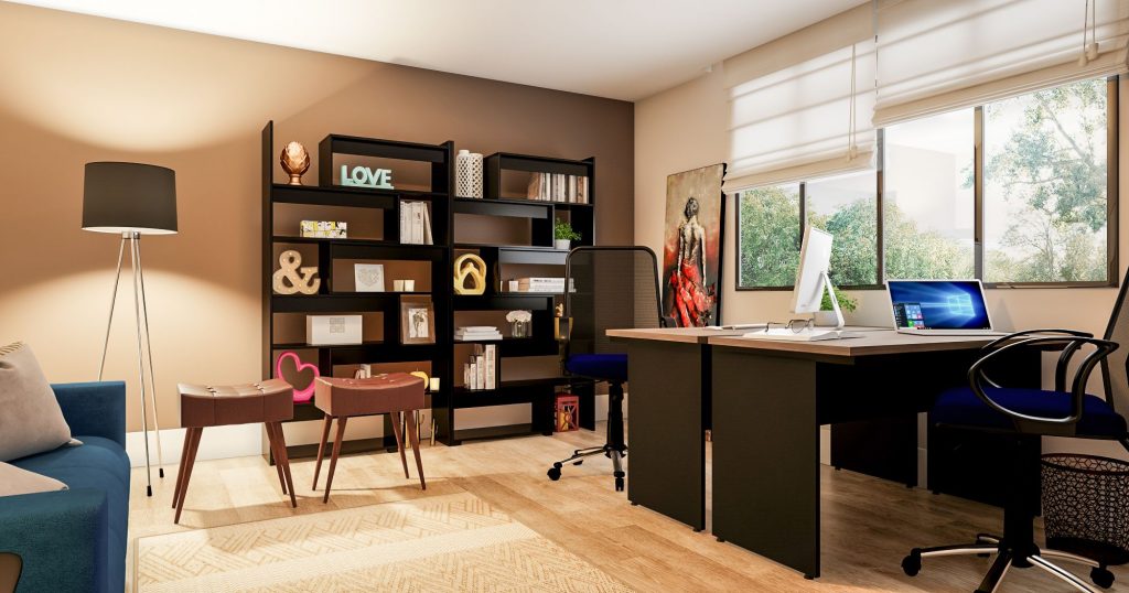 ideias de decoração escritório pequeno e moderno