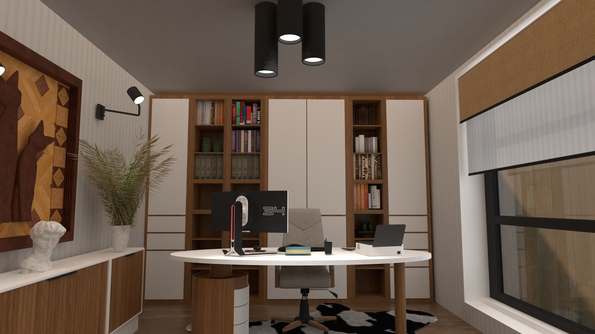 ideias de decoração para escritório em casa pequeno