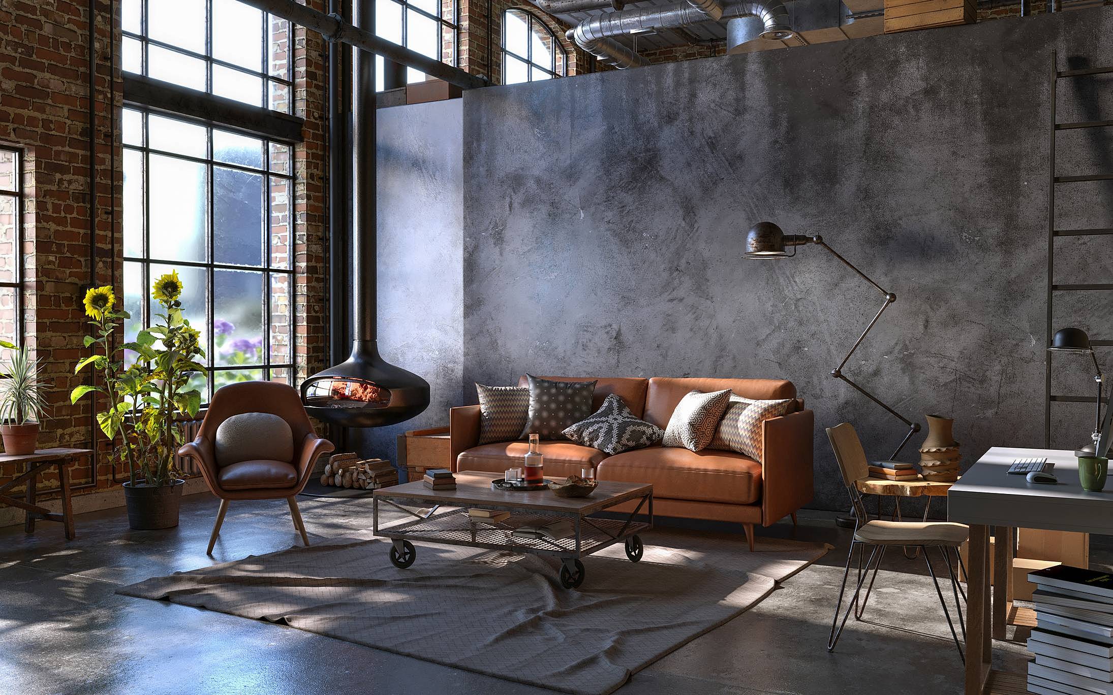estilo industrial rústico