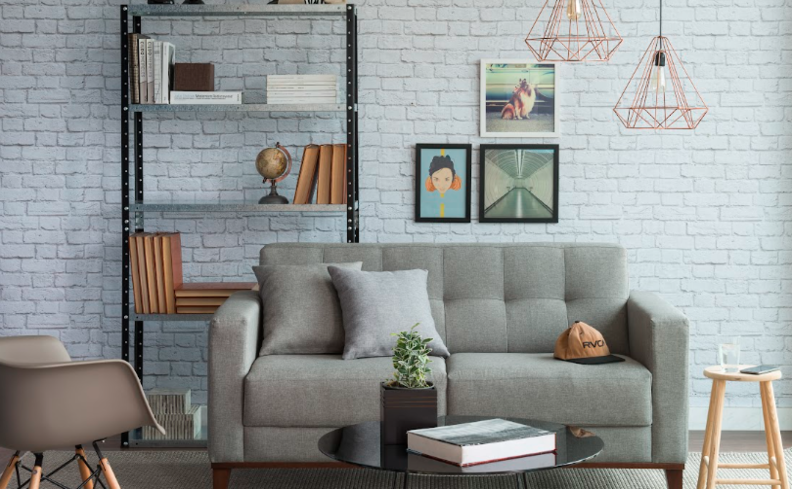 sala estilo industrial