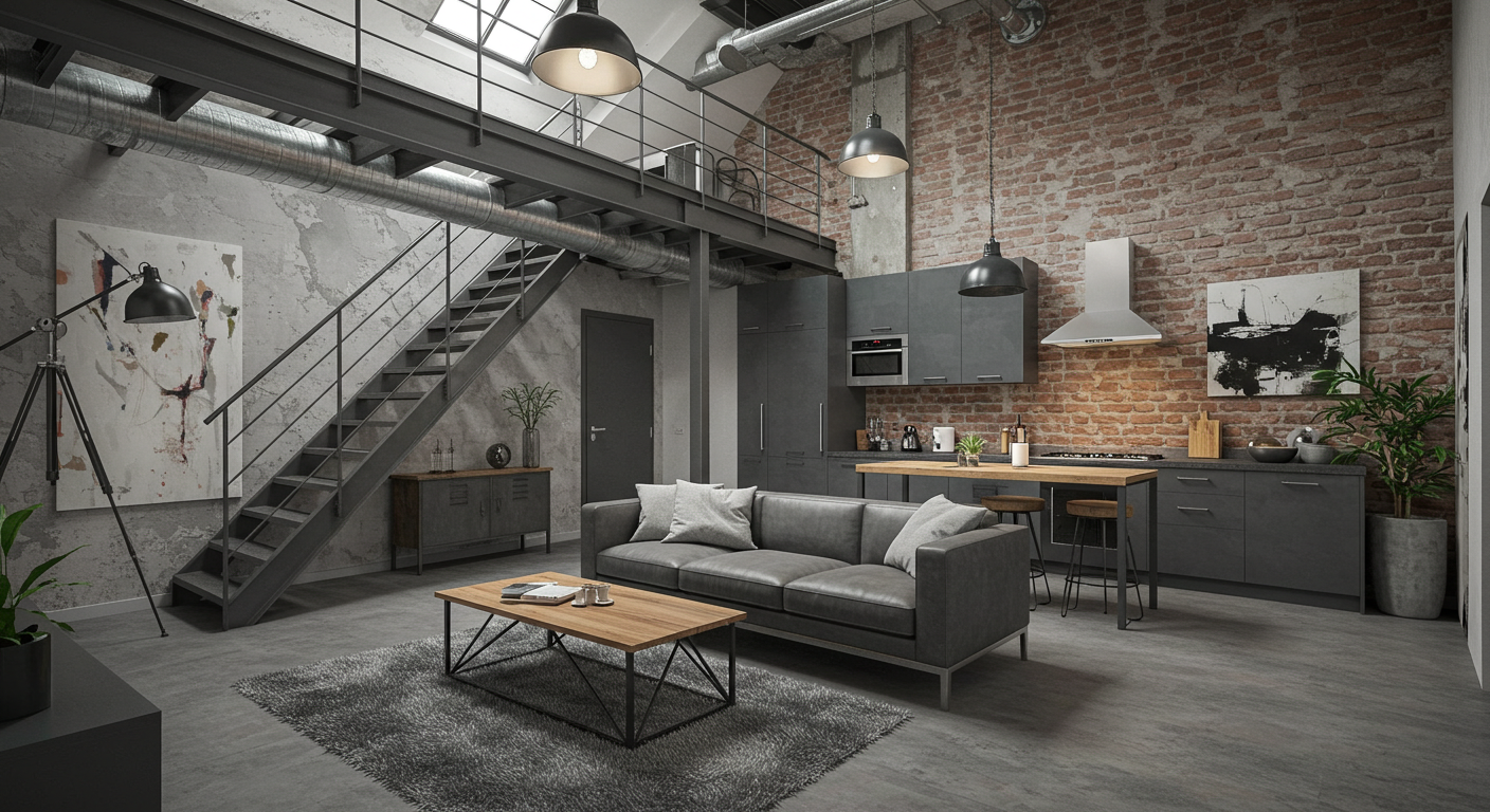 móveis estilo industrial