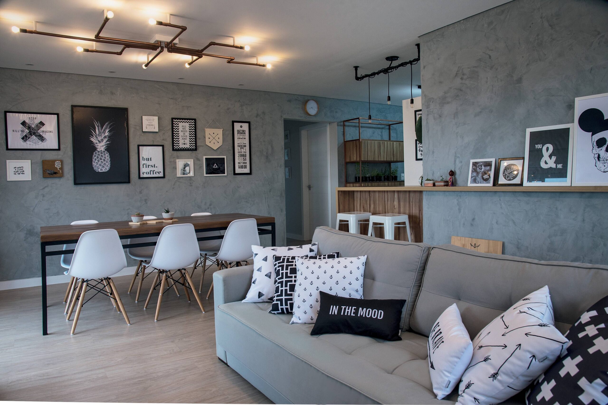 sala estilo industrial