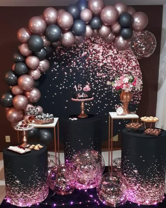 quanto custa decoração festa 15 anos simples